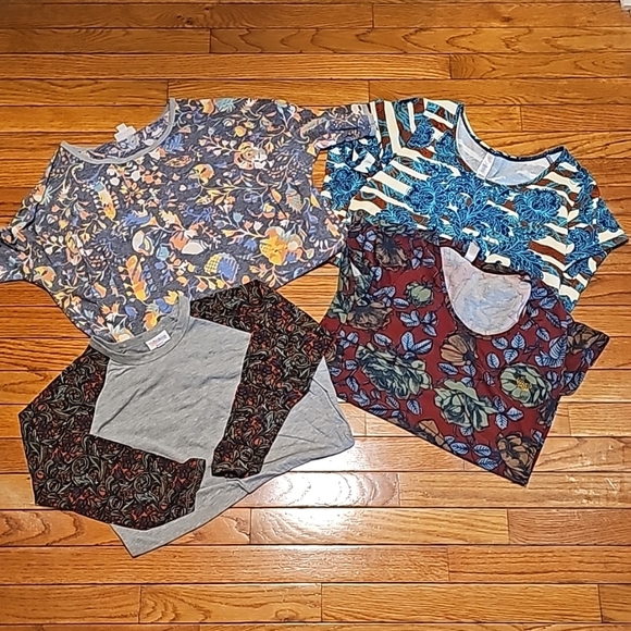 Four Lularoe T-shirts, size XS Classic x 2, Irma, Randy - Picture 1 of 6